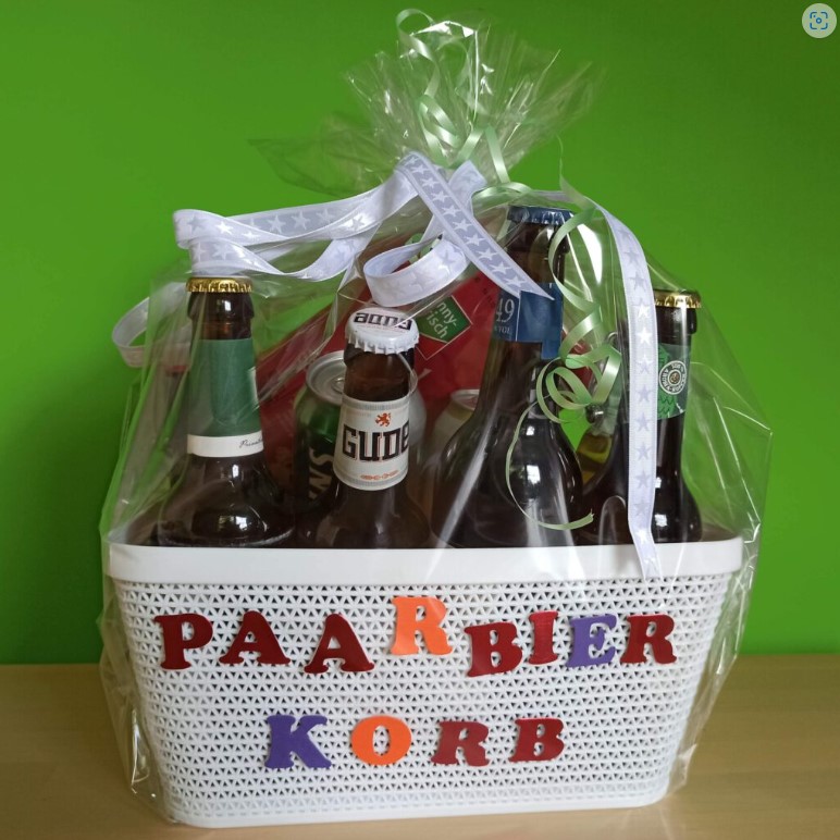 Paarbierkorb Geschenke für Bierliebhaber